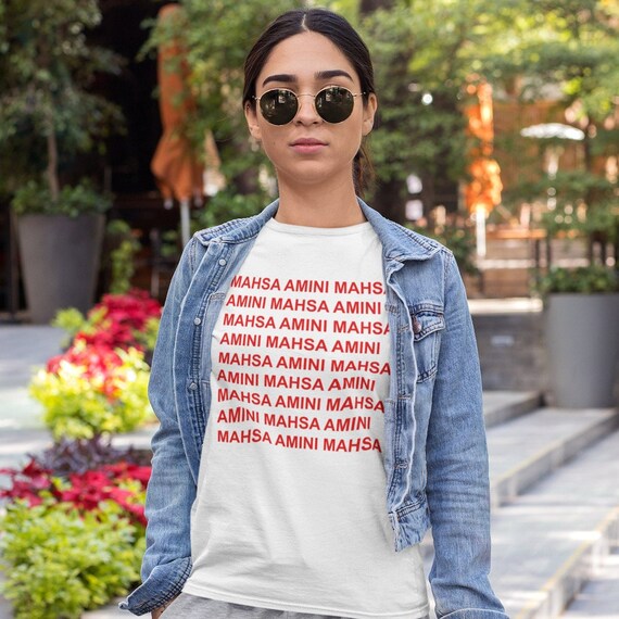 Mahsa Amini T-shirt Womens Right Shirt Be the Voice OF Iran - Etsy