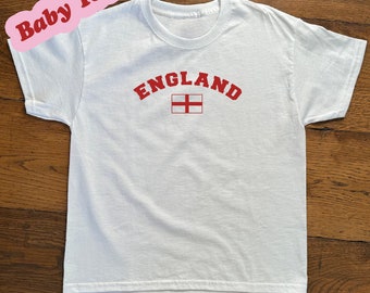 Hottest Football Hooligan,Euros Slogan Baby Graphic T-Shirt - Vintage Short Sleeve Baby Tee 90s - Unique Logo Y2K Graphic Baby Tee