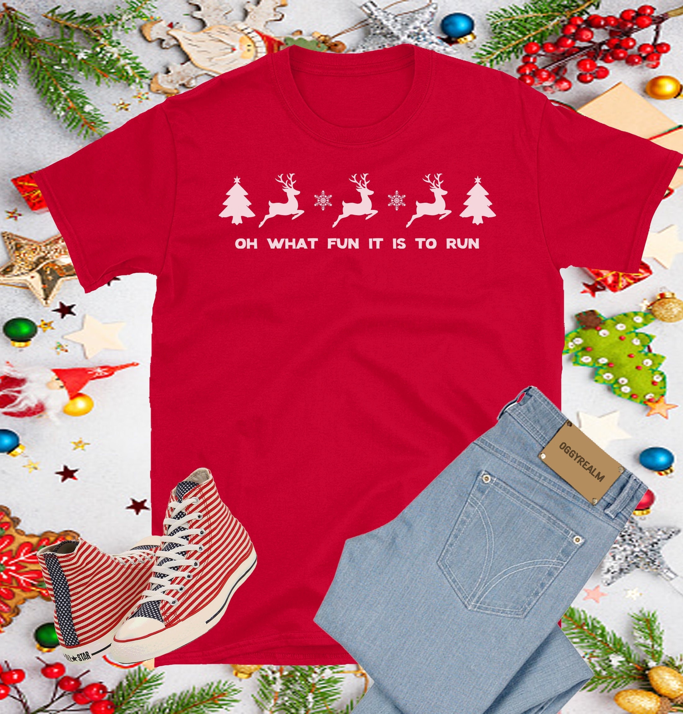 Run Ugly Christmas Shirt Marathon 