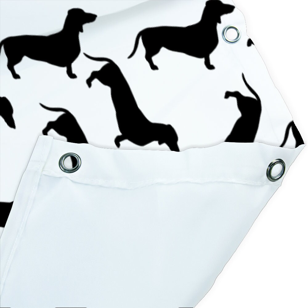 Cute Dachshund Weiner Sausage Dog Pattern Shower Curtain Etsy
