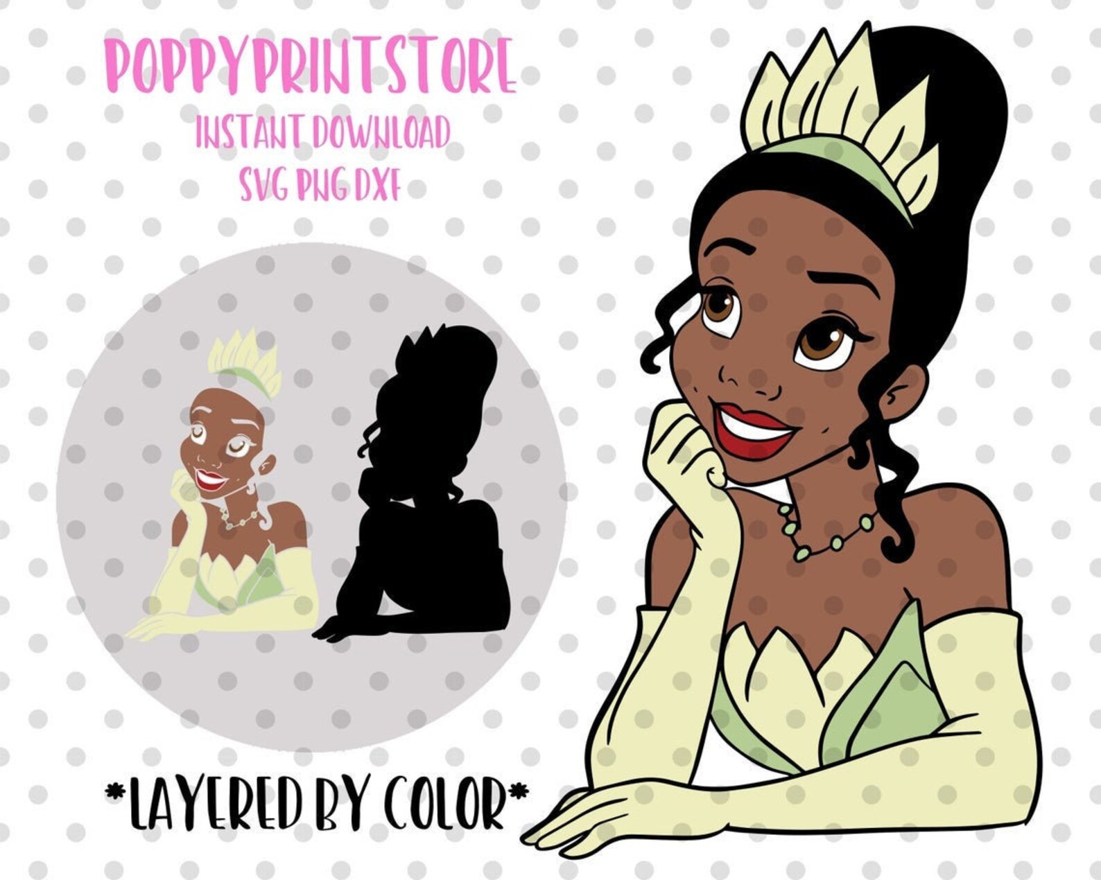 Download LAYERED Tiana svg princess and the frog svg tiana cricut ...