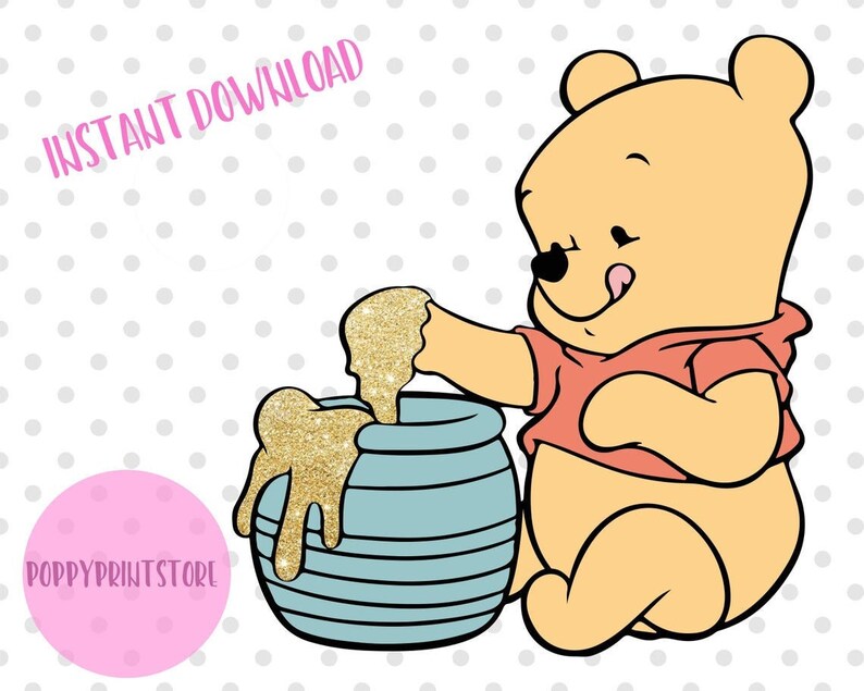 Download Baby Winnie the Pooh Friends SVG PNG Cutting Files Cricut ...