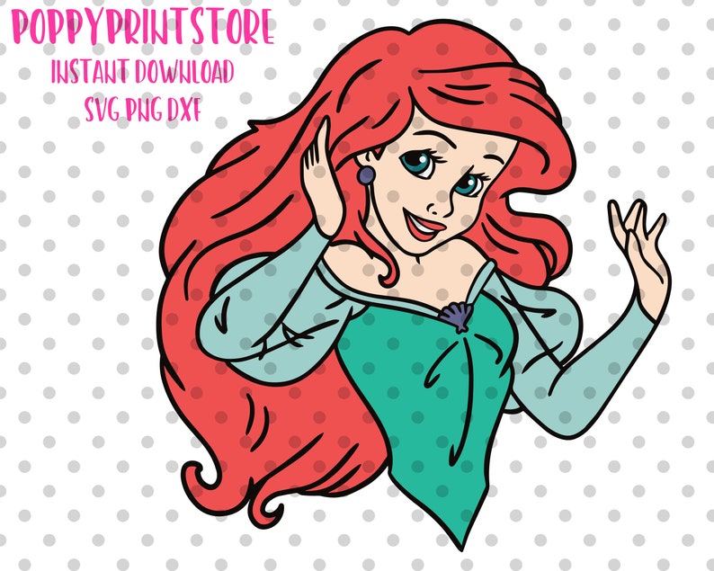 Download Ariel svg Ariel clipart Ariel Cut file little mermaid svg ...