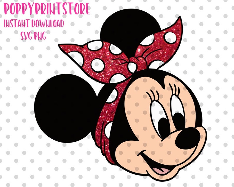 LAYERED Headband Minnie Svg Minnie cut file Minnie red | Etsy