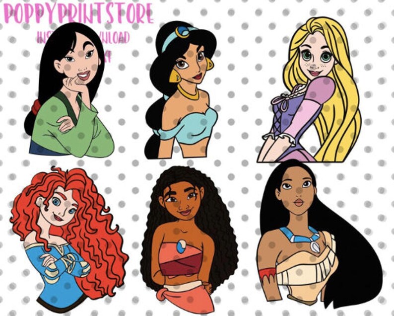 Download 6pcs LAYERED Disney Princess svg disney trip svg princess ...