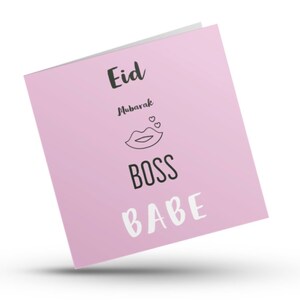 Fun and Sassy Eid Card - Boss Babe