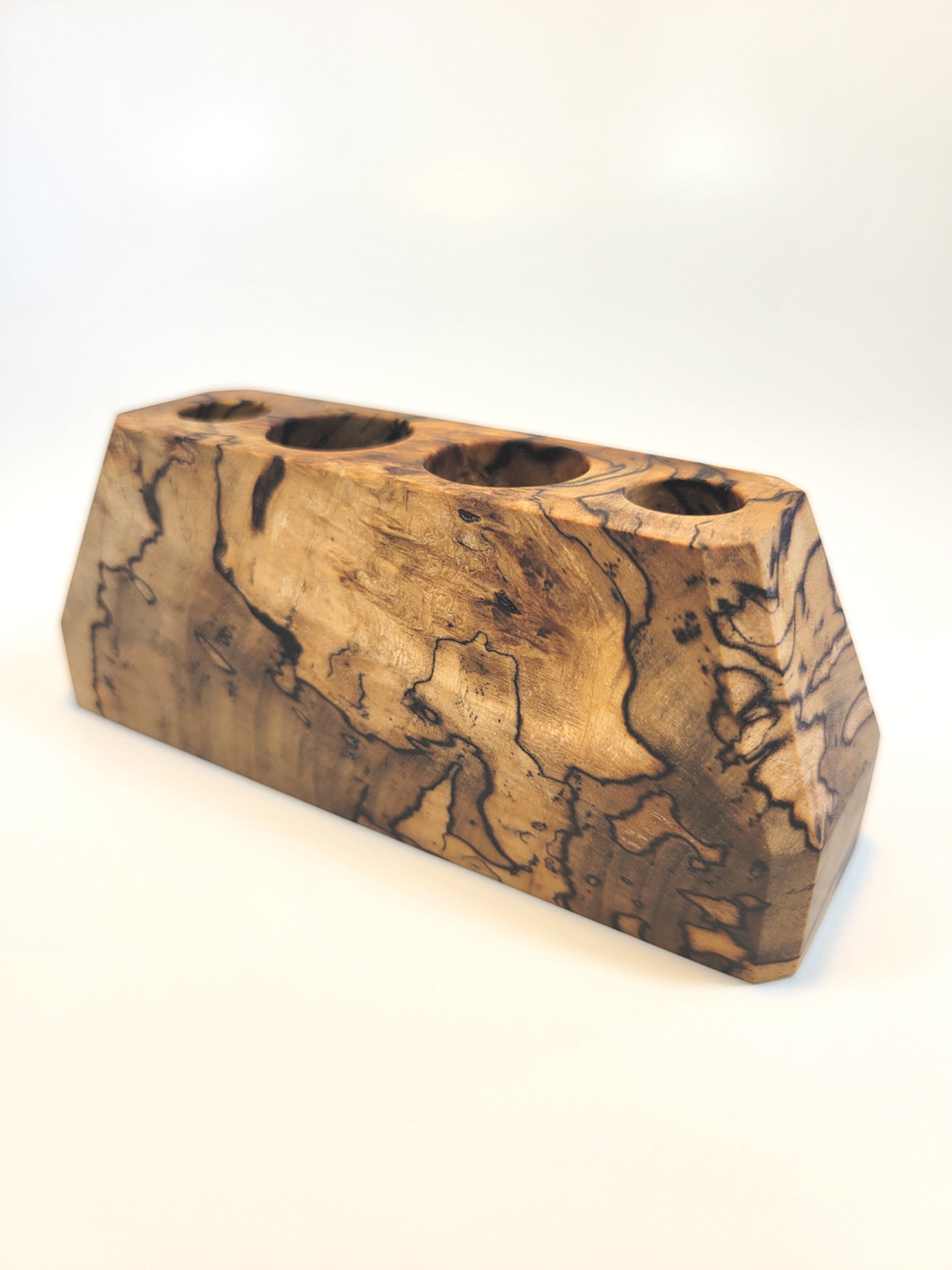 Wood Vape Pen Holder Stabilized Spalted Maple Burl Etsy