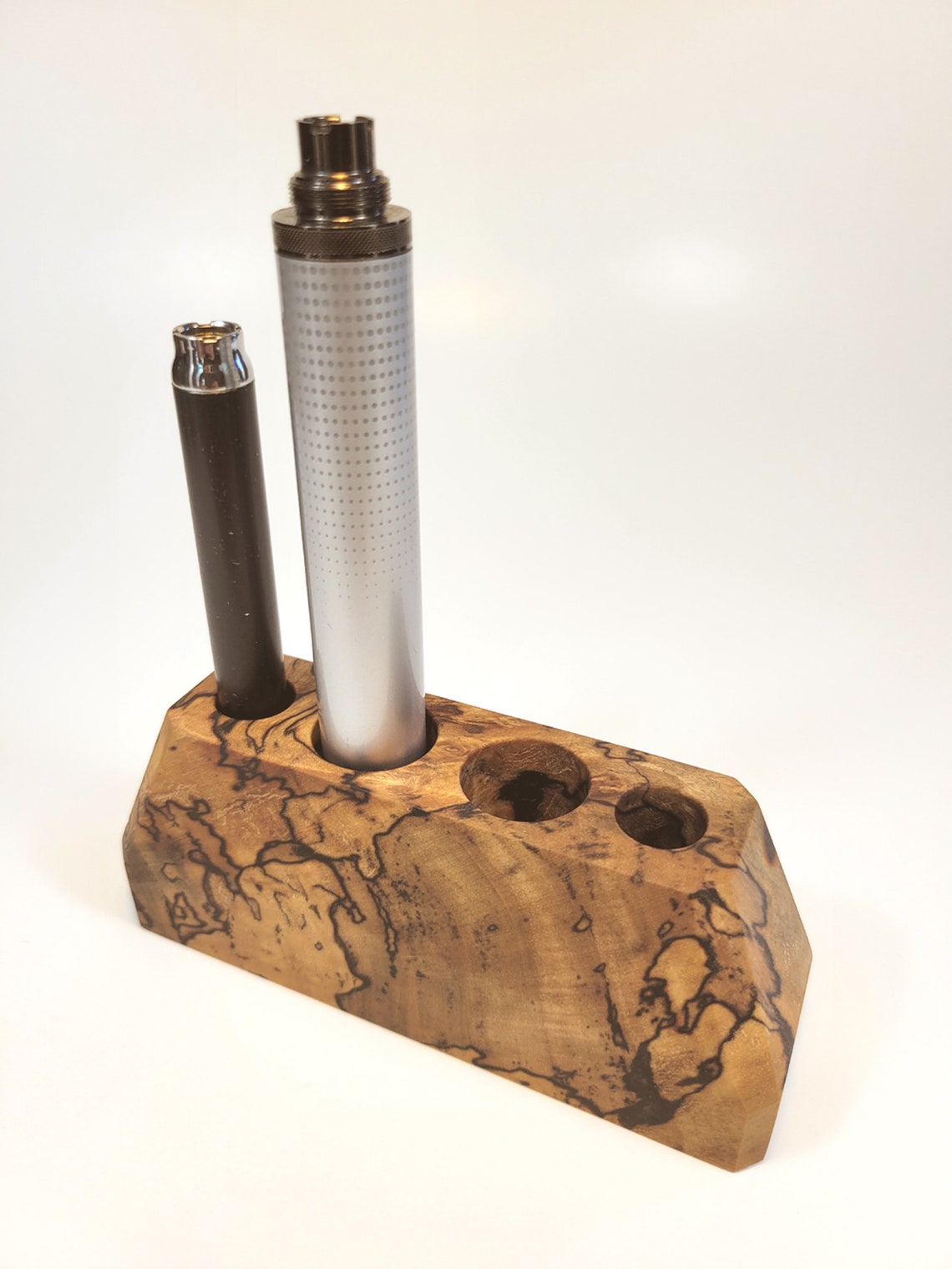 Wood Vape Pen Holder Stabilized Spalted Maple Burl Etsy
