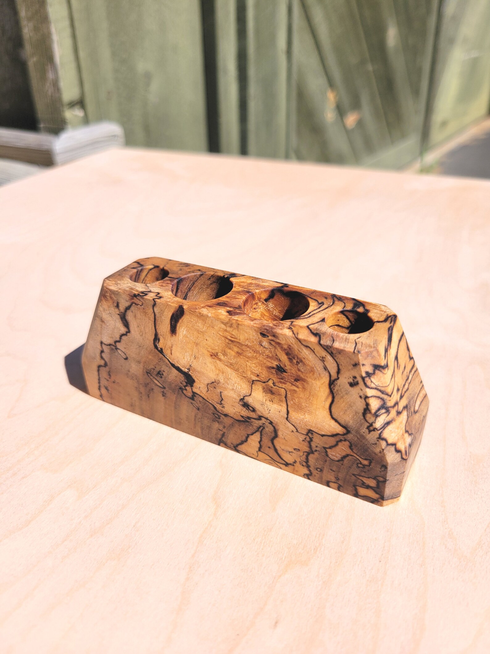Wood Vape Pen Holder Stabilized Spalted Maple Burl Etsy
