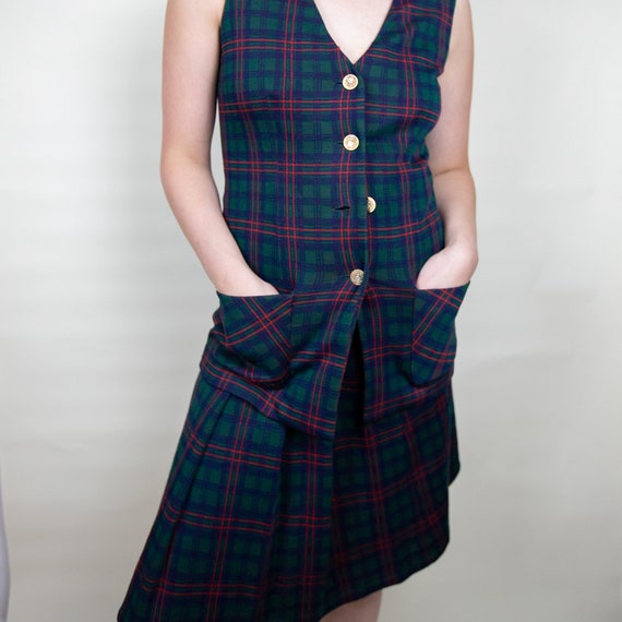 Plaid Skirt Set