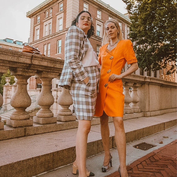 Orange Suit Dress
