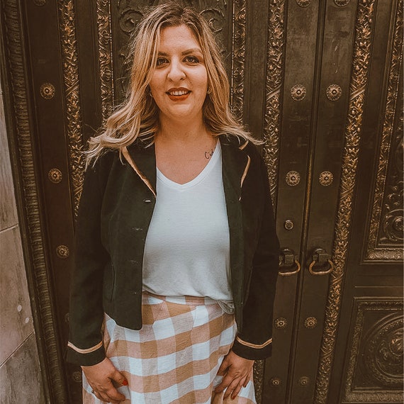 Plus Size Double Lapel Blazer