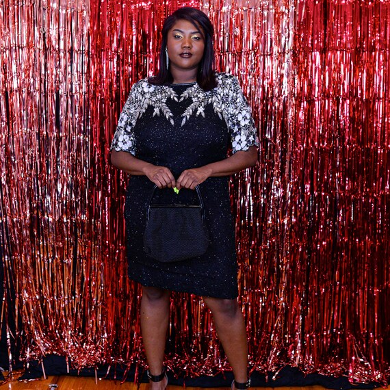 Vintage Plus Size Flapper Style Dress