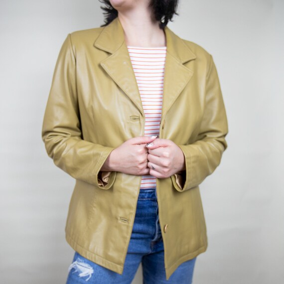Vintage Leather Blazer
