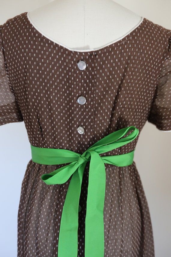 Vintage 1960s Swiss Dot Sheer Midi Dress - image 9