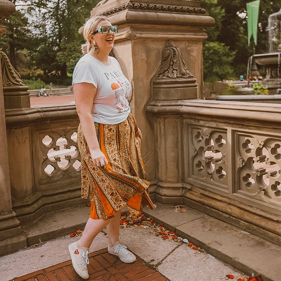 Plus Size Boho Skirt