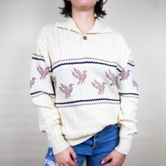 Oversized Holiday Collar Sweater