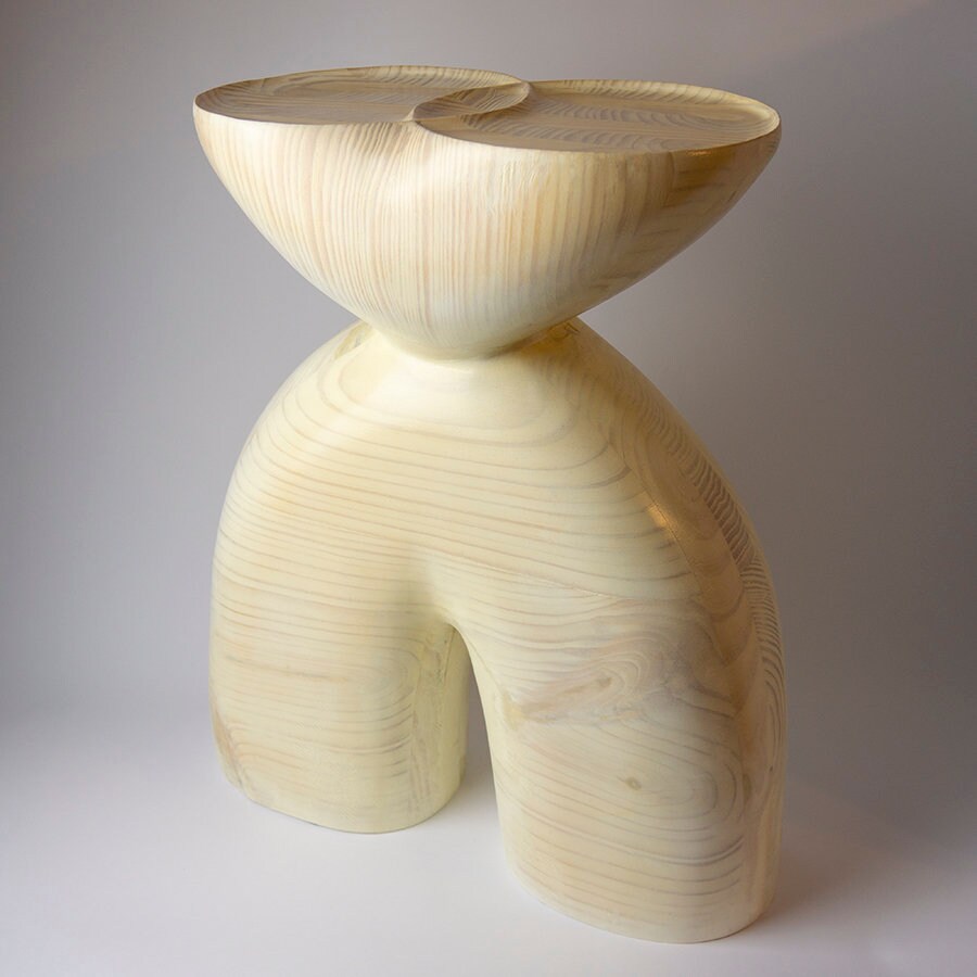 Vesica Bone - Side Table - Handcarved Sculptural Furniture - Etsy