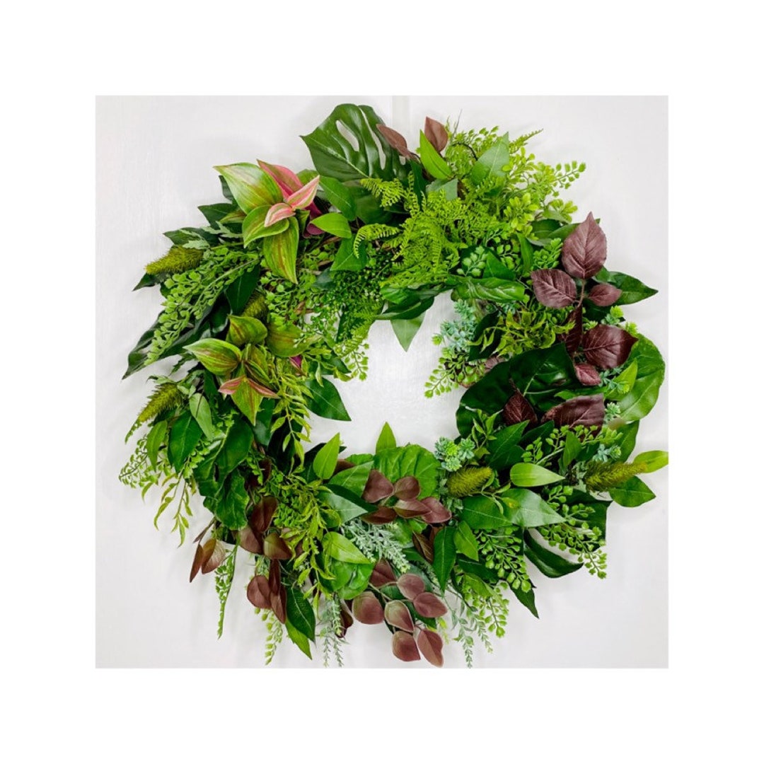 Greenery Wreaths. Tropical Wreaths. Fern Wreaths. Front Door Etsy