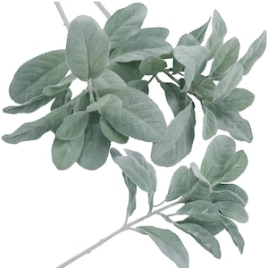 FAUX GREENERY LAMB Ears Flower Stems Einzigartige Perfect Flocked Lambs Ohrspray Künstliche Blätter und frische Pflanzen für die Inneneinrichtung