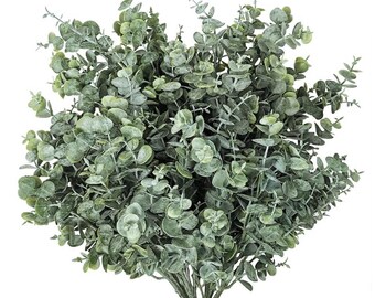 Realistic Artificial Eucalyptus Bush: Luxe Home Decor, Green Wall Material Supplies