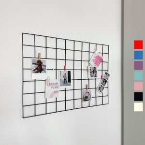 rejilla de pared de alambre, tablero de humor, marco de fotos, tablero de notas de alambre, rejilla metálica, tablón de anuncios, organización de la oficina, malla, espacio de trabajo, tablero de metal, panel