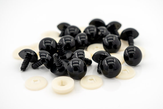 20 round black 20mm safety eyes