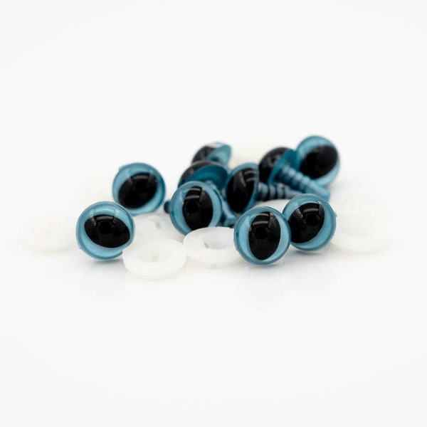 10 Blau 12 mm Katzen Sicherheitsaugen