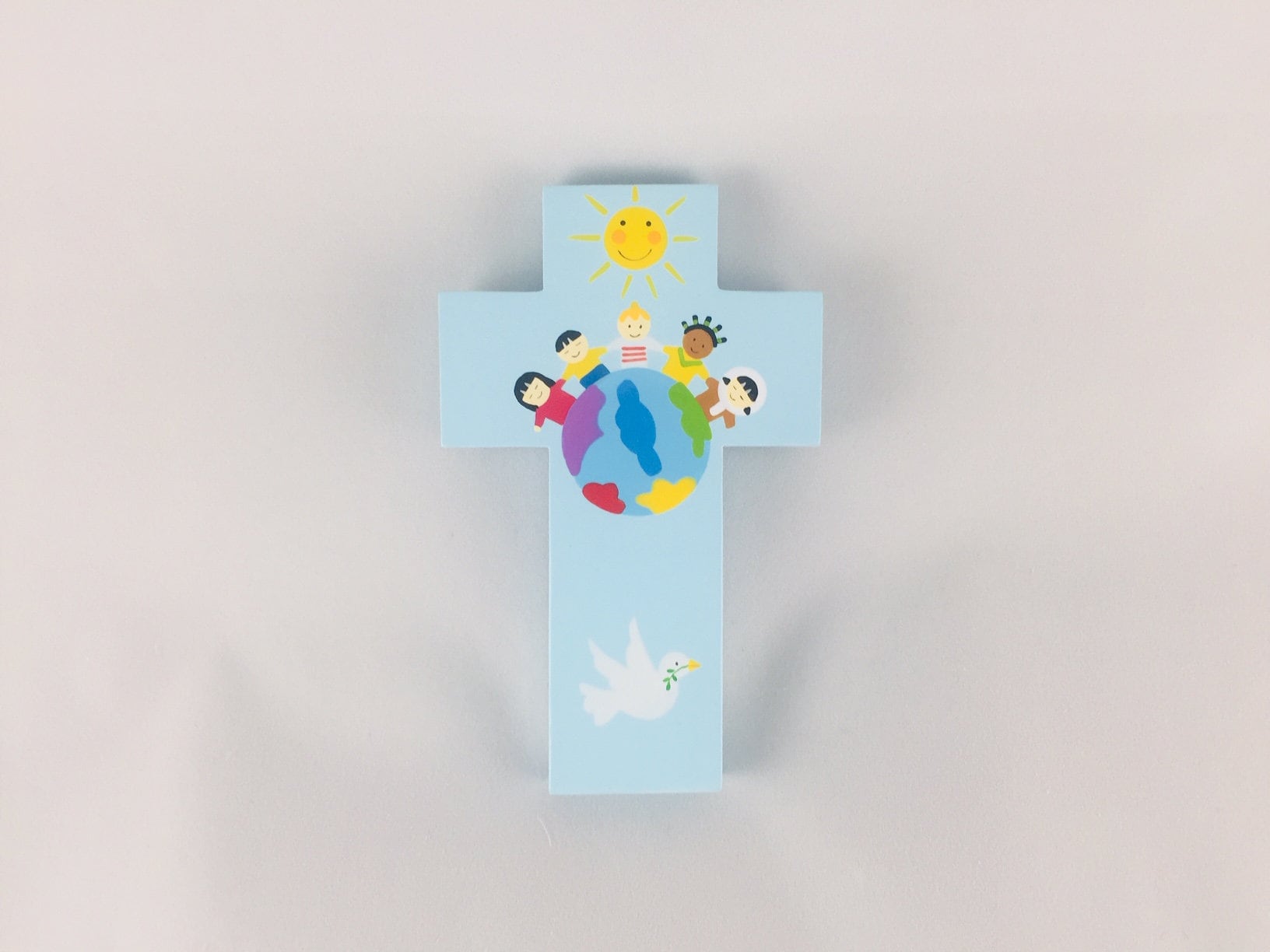 Croix Enfants Du Monde Bleue Petite