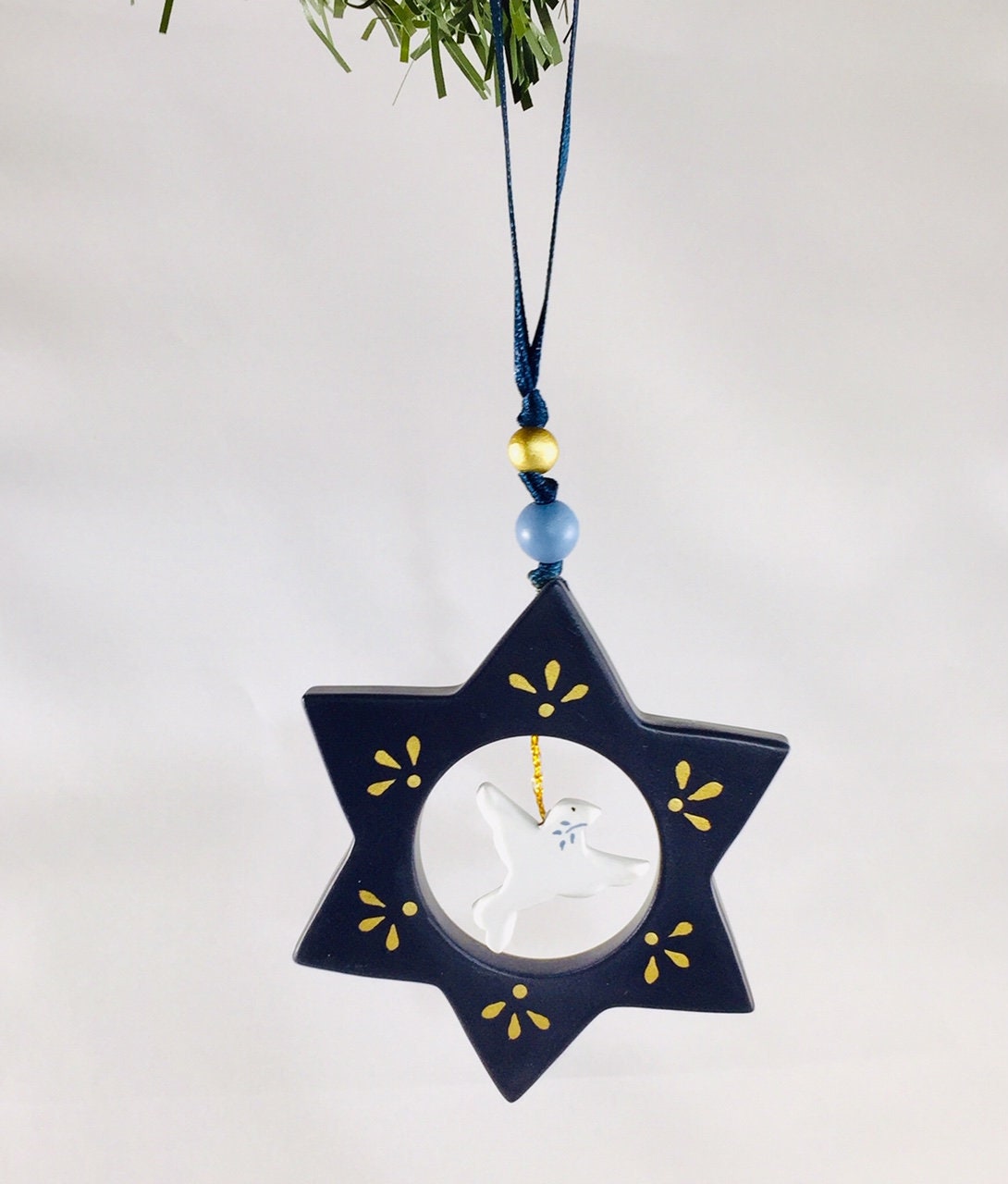 Etoile avec Colombe à Suspendre