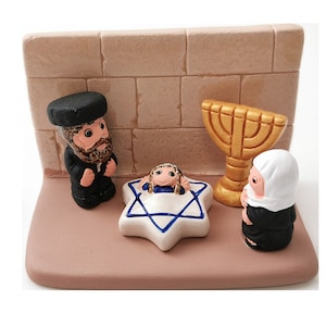 BLOCK ceramic Nativity scene 8x7cm - ISRAEL