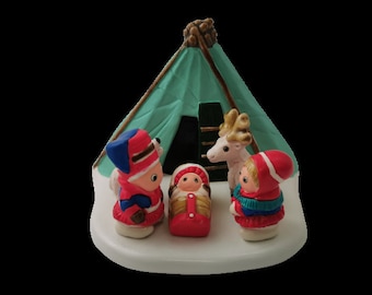 BLOCK ceramic Nativity scene 8x7cm - FINLAND