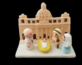 ヴィンテージ ミニチュア クリスマス キリスト降誕セット - Etsy 日本