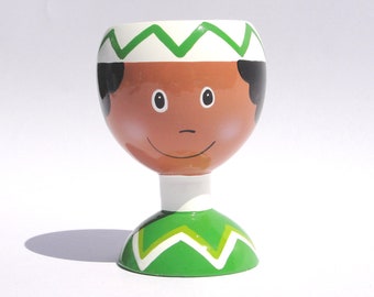 Egg cup African boy