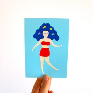 Postal Beach Bum (reverso en blanco)