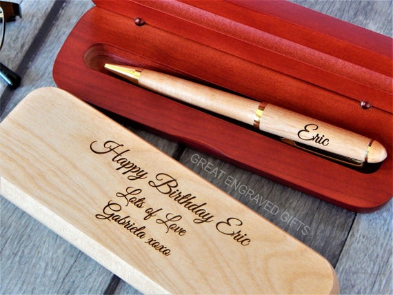 Maple & Rosewood Personalized Ballpoint Pen - Executive Gift Shoppe