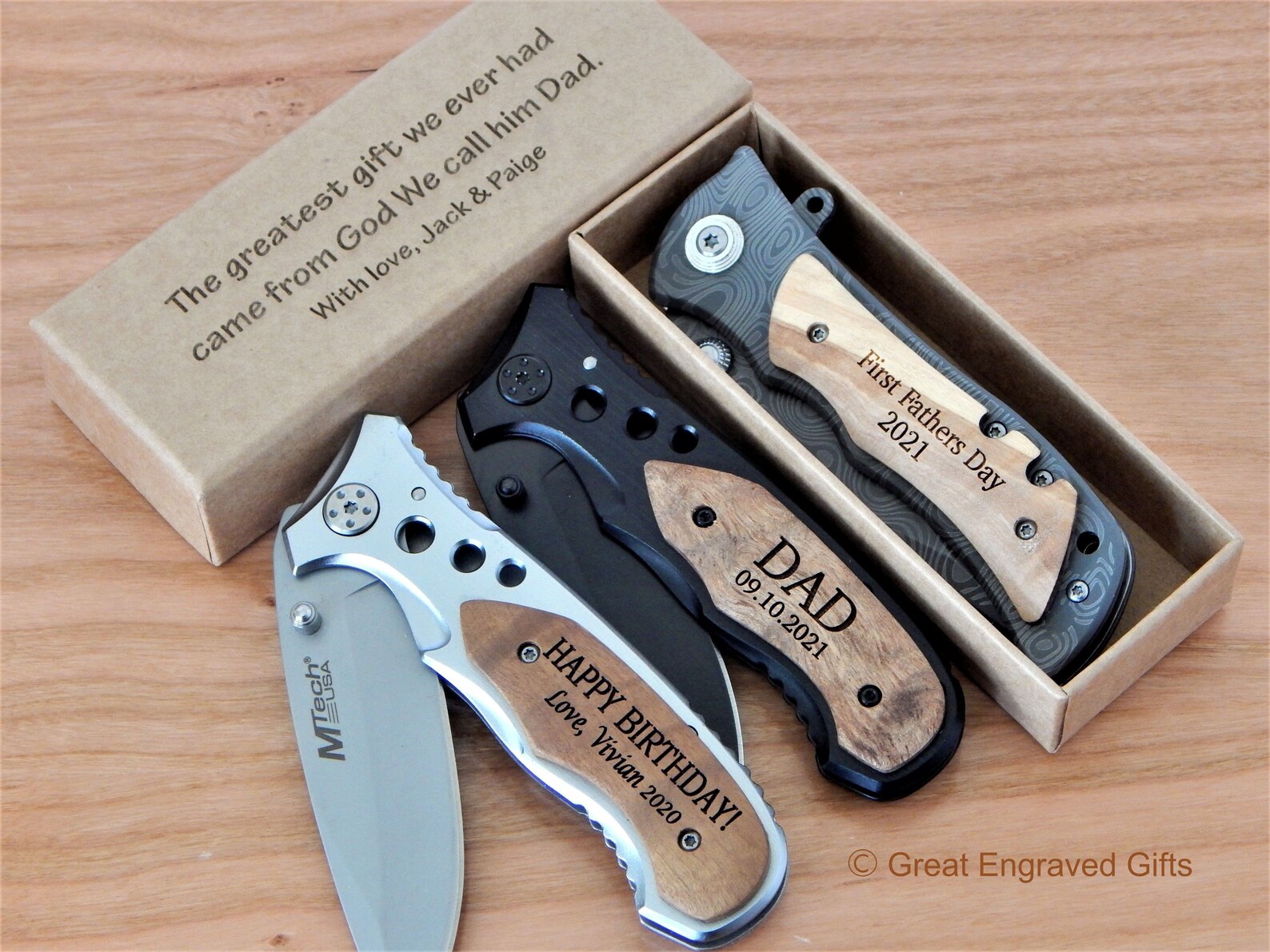 Fathers Day Gift Custom Pocket Knife Gifts for Dad Etsy