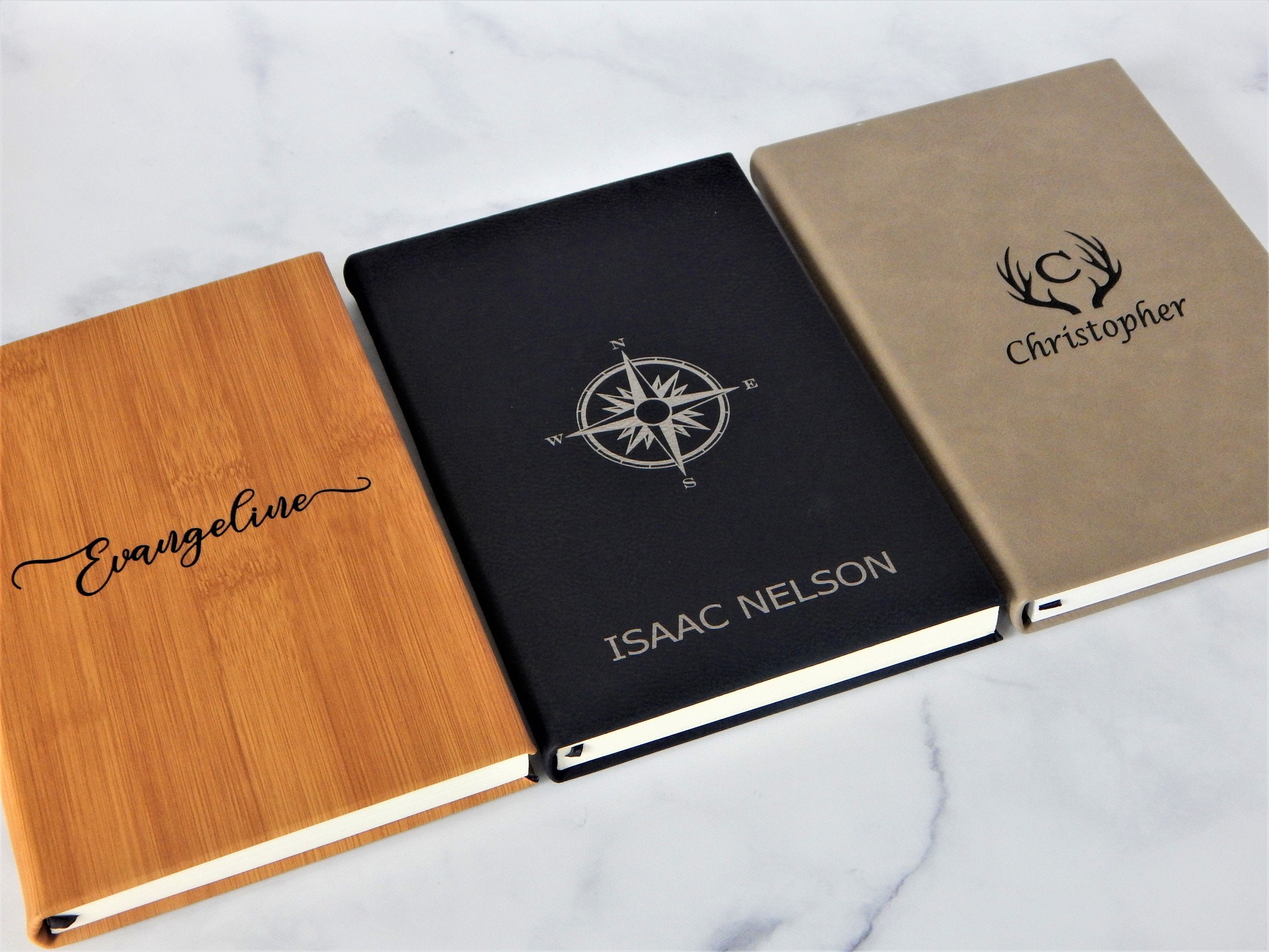 Personalized Journal Custom Engraved Notebook Travel Gift Etsy