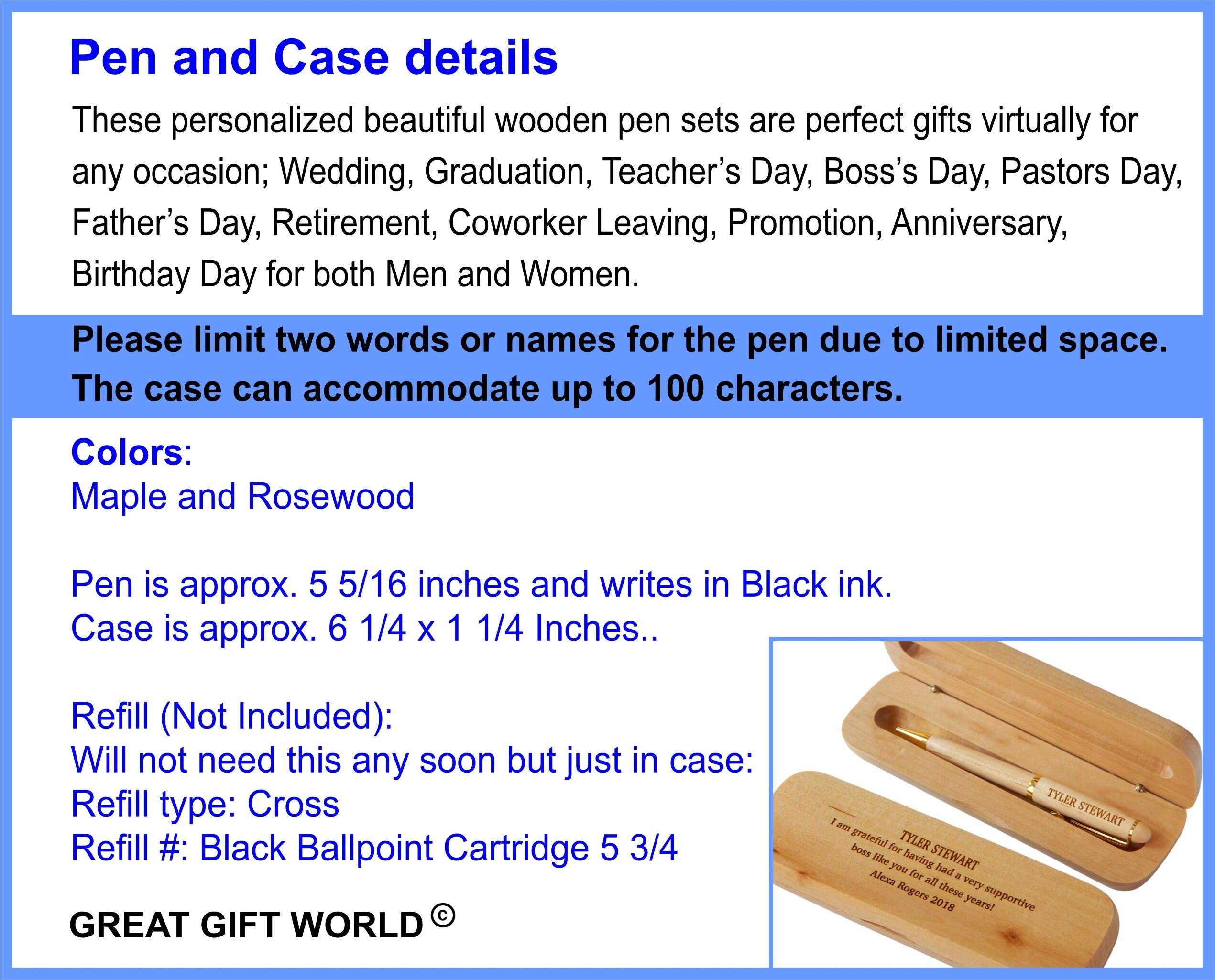Engraved Logo Corporate Gift: Personalized Wood Pen and Case - Etsy