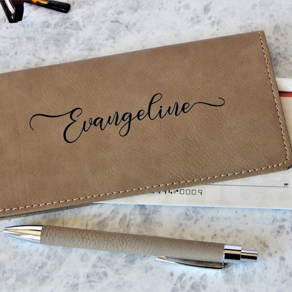 Checkbook Cover With Calculator Etsy