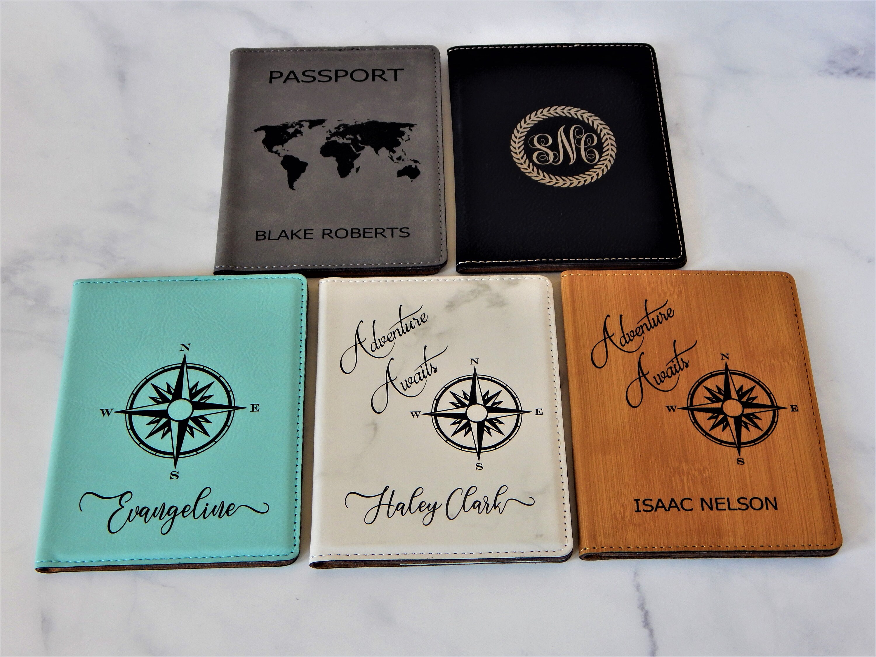 Travel Passport Holder for Women Personalized Wallet Case Etsy