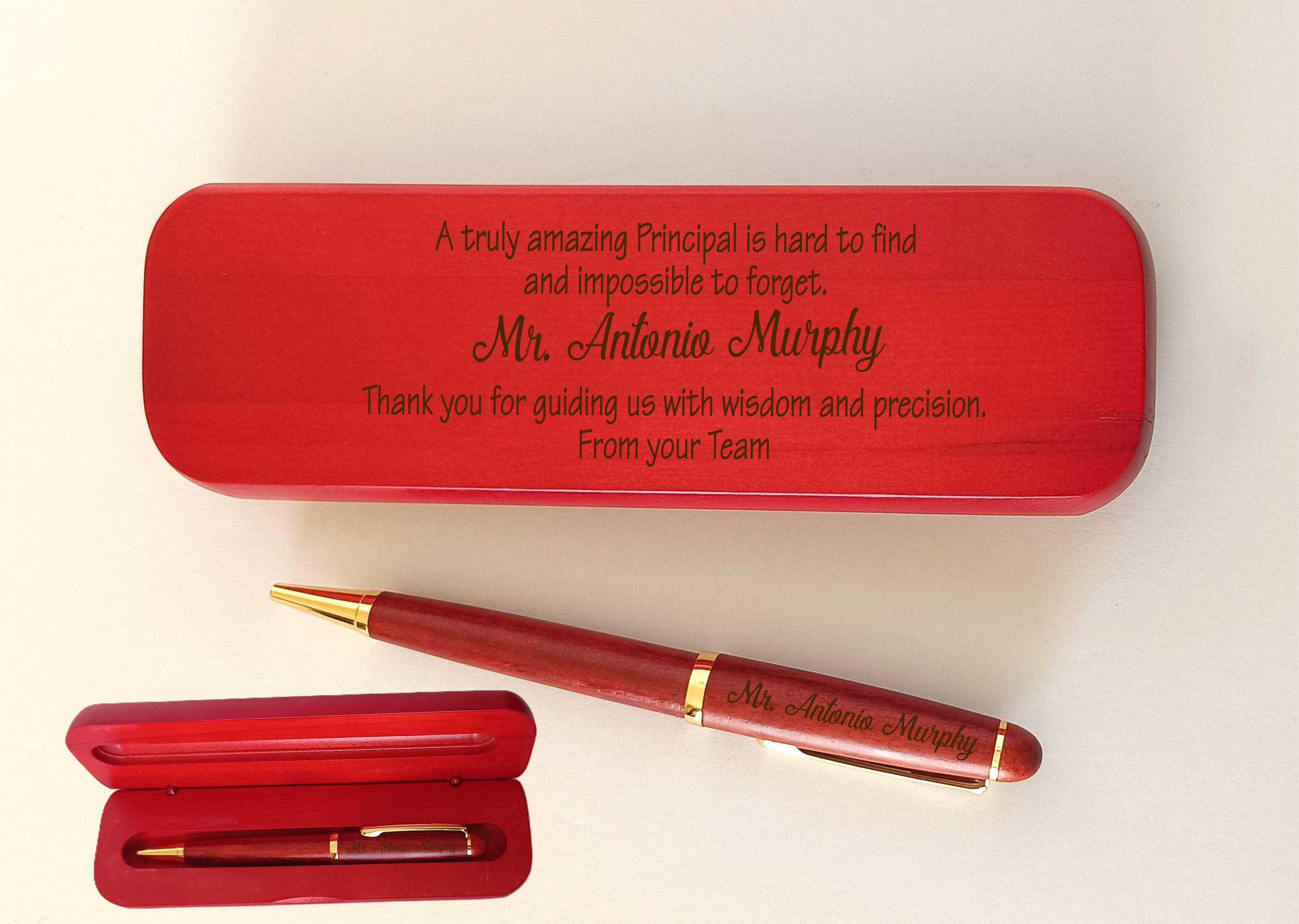 Engraved Son in Law Gift: Personalized Wood Pen and Box - Etsy