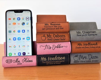 Custom Teacher Tablet Stand: Personalized Cell Phone Holder