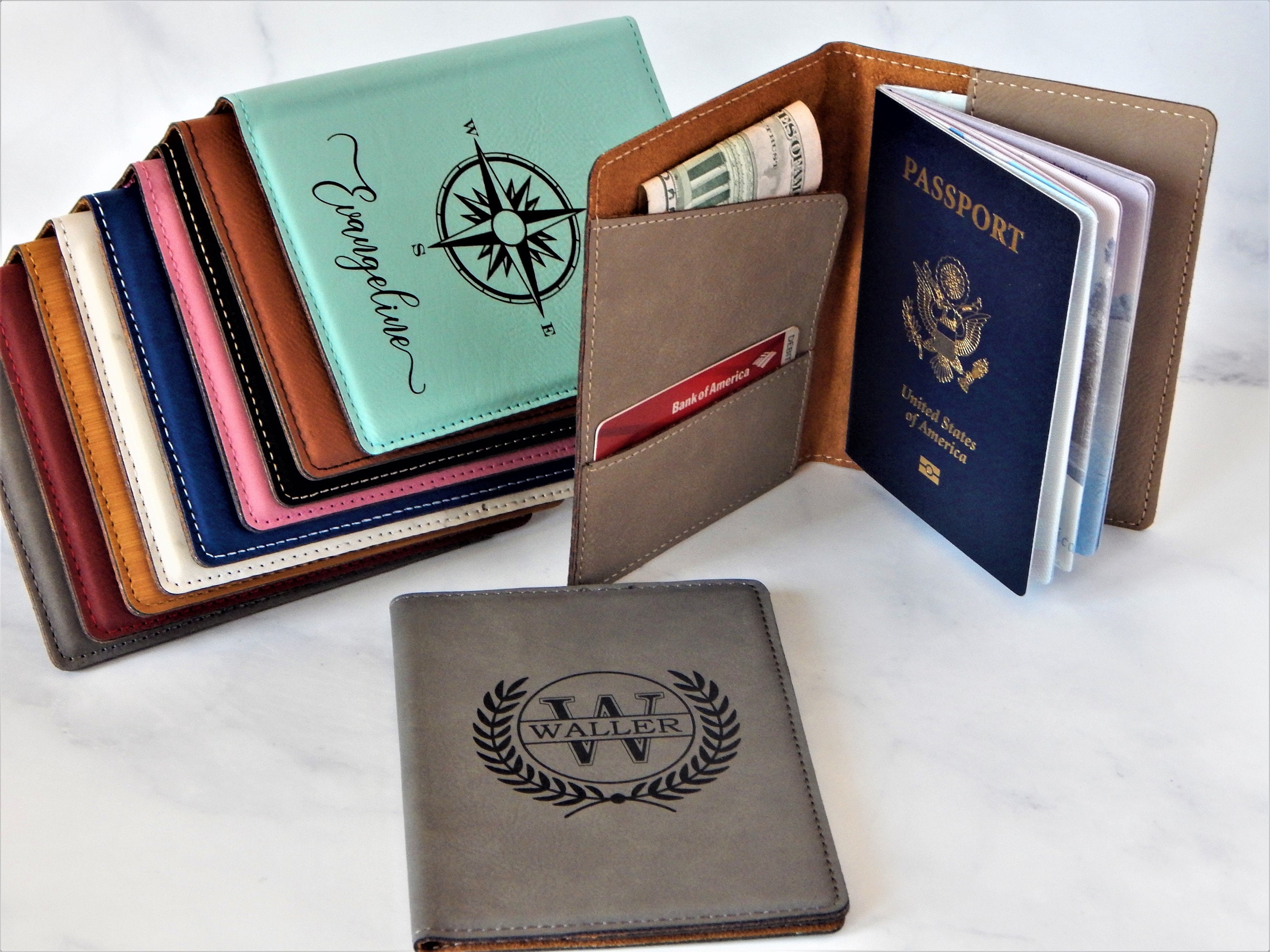 Travel Passport Holder for Women Personalized Wallet Case Etsy