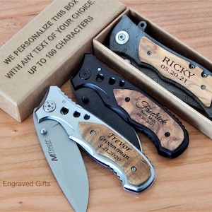 Gegraveerd mes voor bruidsjonkers | Gepersonaliseerde zakmessen cadeau voor getuige | Gepersonaliseerde huwelijkscadeaus voor mannen | Cadeaus vrijgezellenfeest