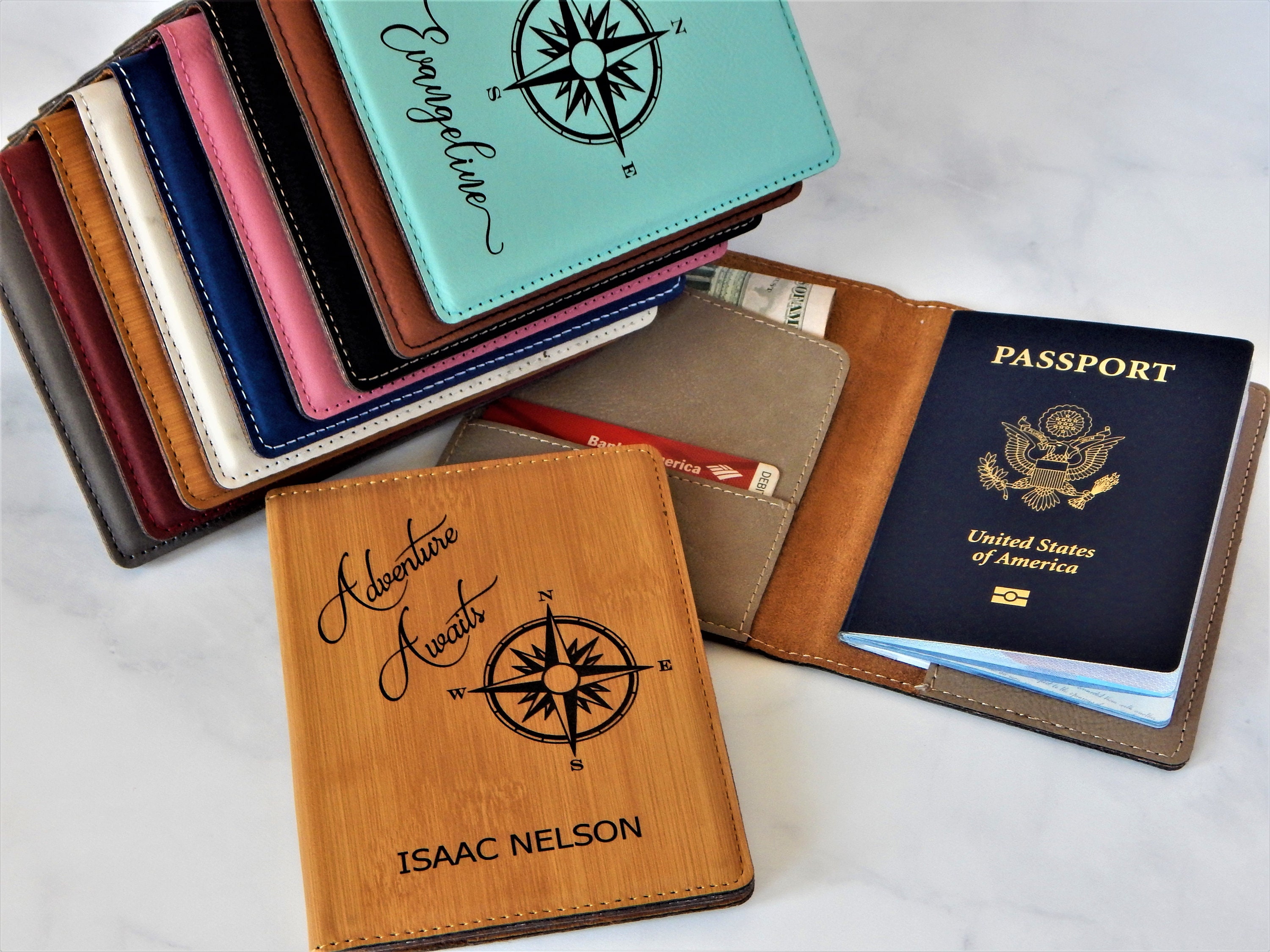 travel passport case with name