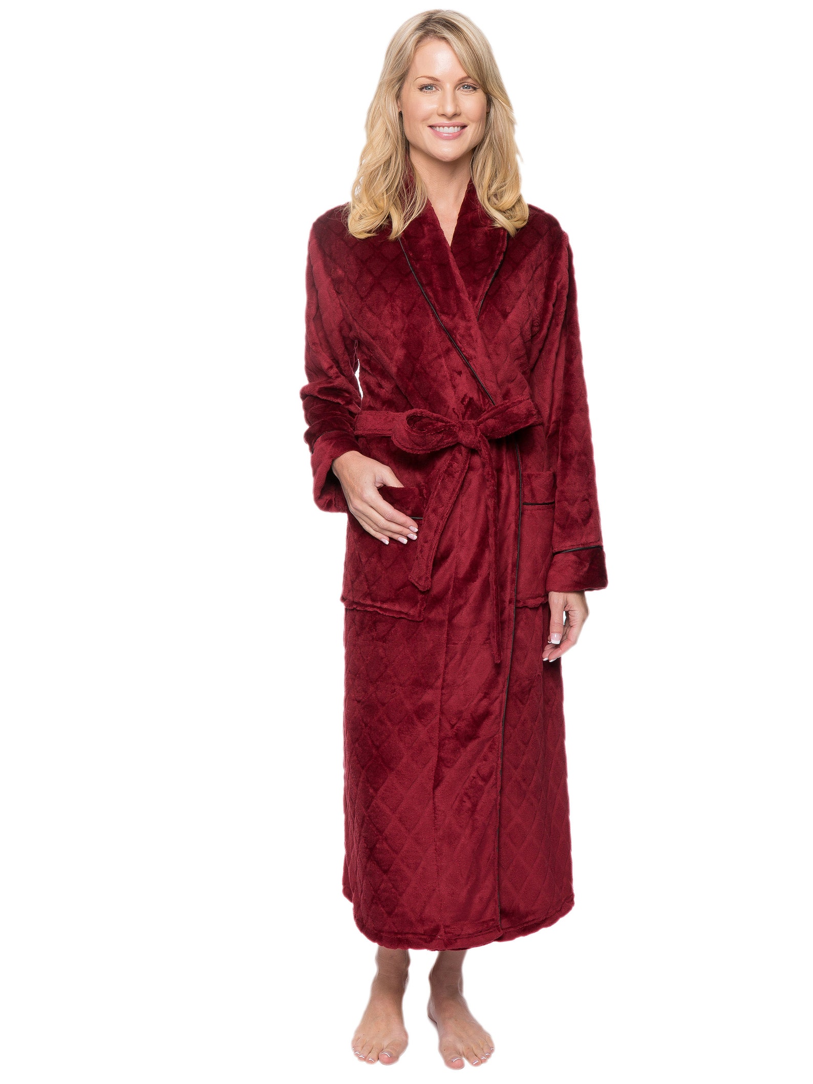Women's 48 Spa Style Full Length Robe With Shawl Etsy