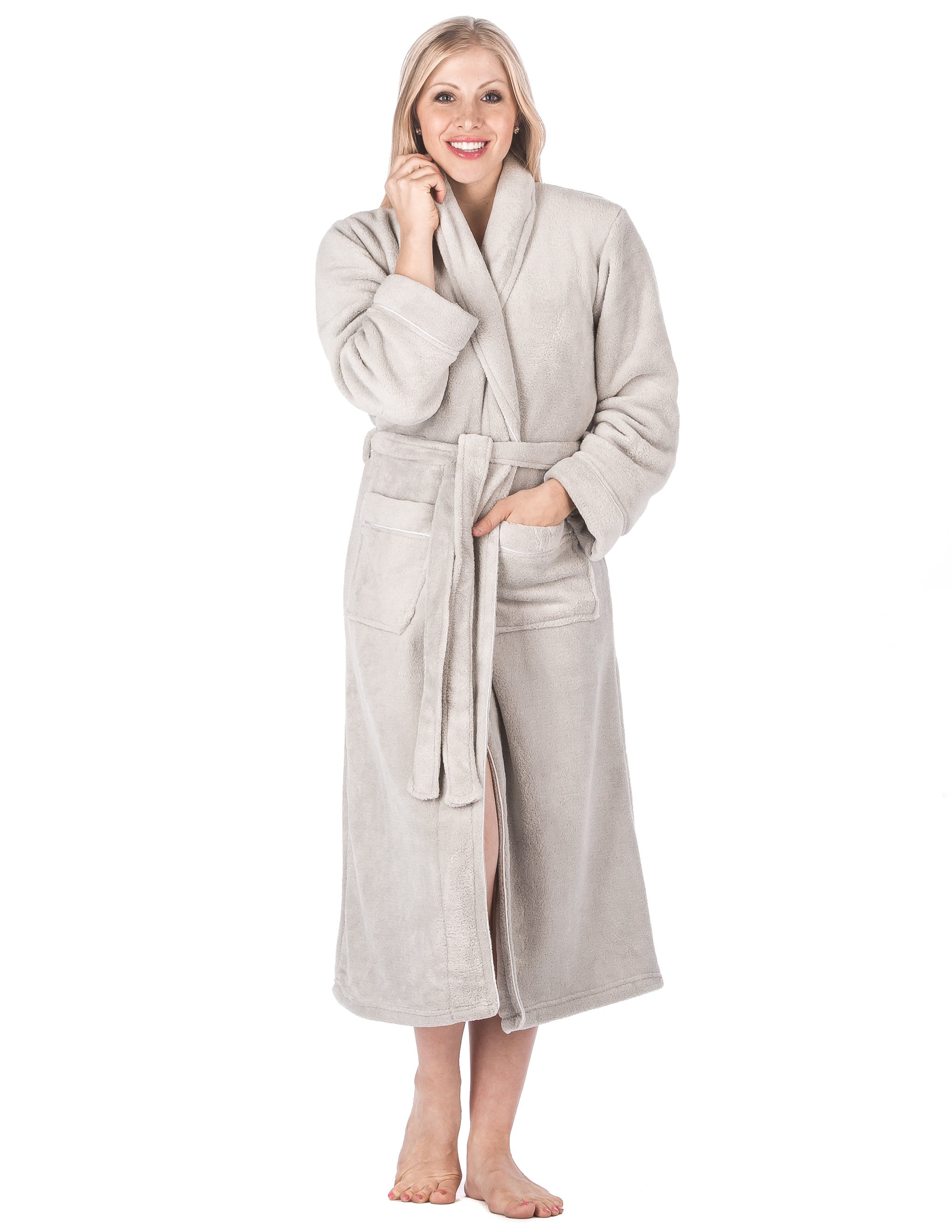 Women's 48 Spa Style Full Length Robe With Shawl - Etsy