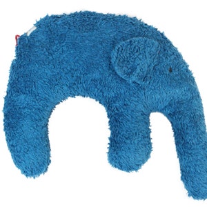 Organic cuddly pillow / neck pillow &quot;Elephant&quot; petrol made of 100% organic cotton GOTS certified with organic husk filling, washable | PAT & PATTY