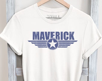 Maverick Graphic Tee, 80s Movie Fan Shirt